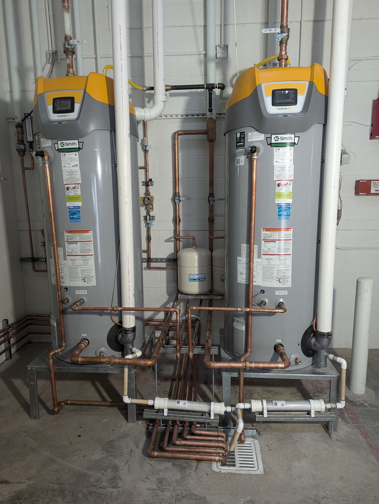 Water heater installation project
